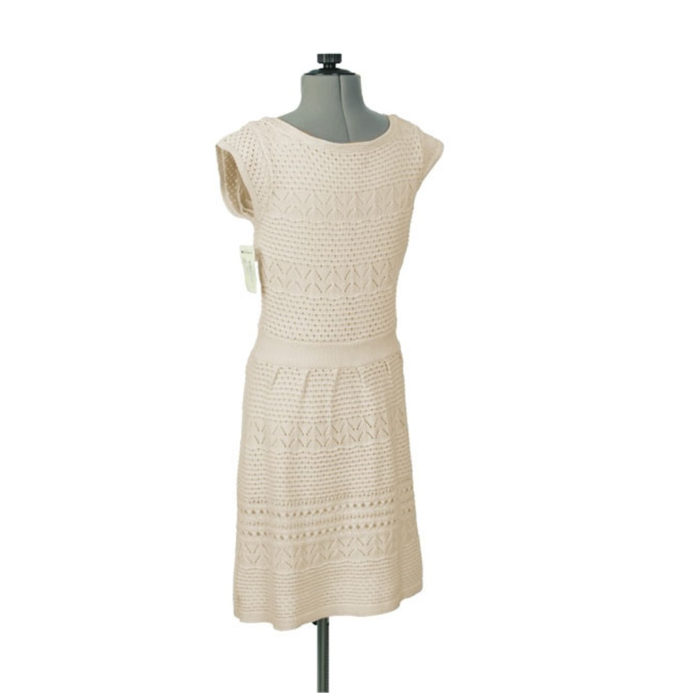 NWT Jessica Simpson Casual White  Knit Summer Dress size S - Picture 3 of 5